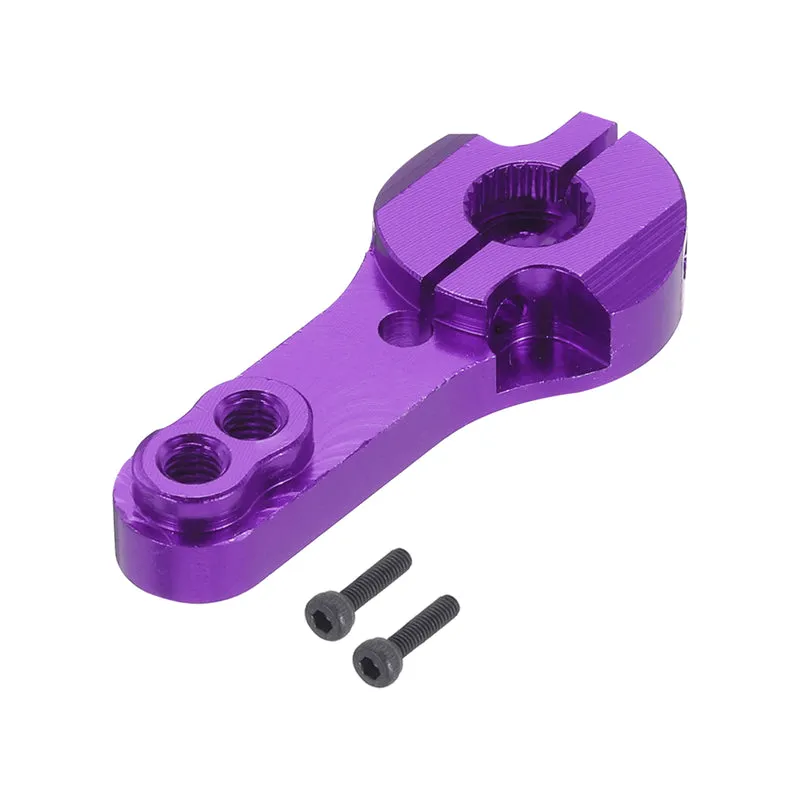 1 Pcs Metal Servo Horn 25T Steering Arm 35mm Length Purple