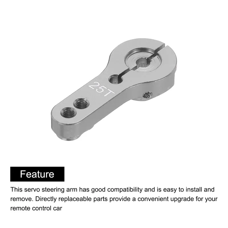 1 Pcs Metal Servo Horn 25T Steering Arm 35mm Length Titanium