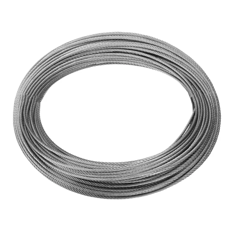 1/8" (3mm) 164ft (50m) 304 Stainless Steel Cable Wire Rope 7 x 7 Strands