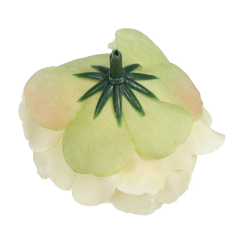 15Pcs Artificial Flower Head Fake Flowers Heads Bulk Silk Peony Heads Lemon