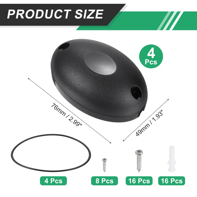 Garage Door Sensor, Wireless Single Infrared Gate Beam Photocell Sensor, 2 Set