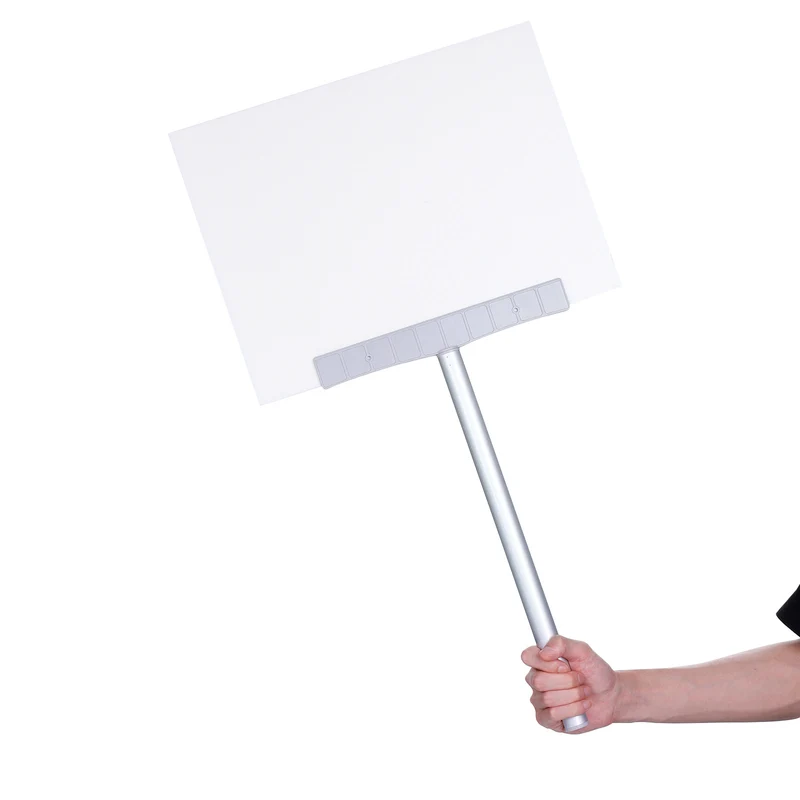 24" Handheld Sign Holder 2Pcs Sign Stands Pick Up Poster Sign Holder