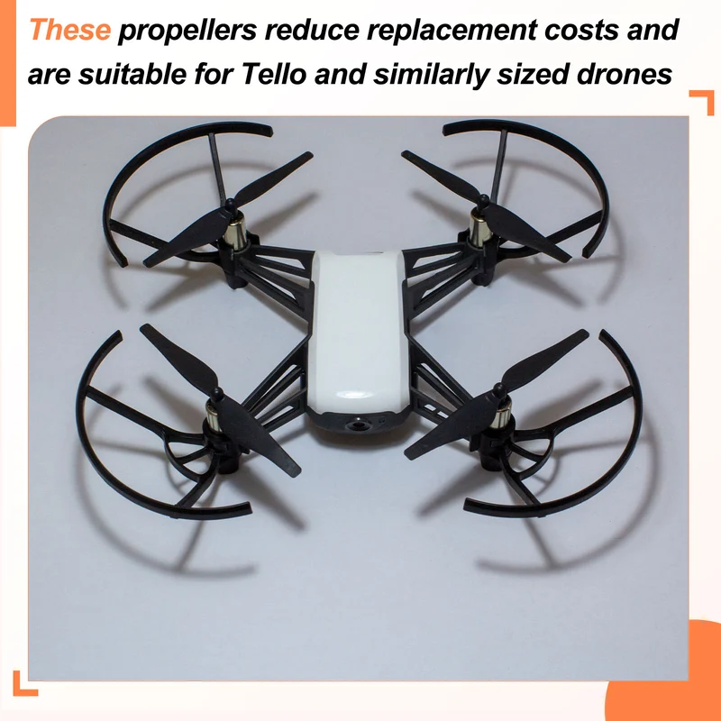 8Pcs 3 Inch Plastic Propellers for Tello RC Quadcopter Green