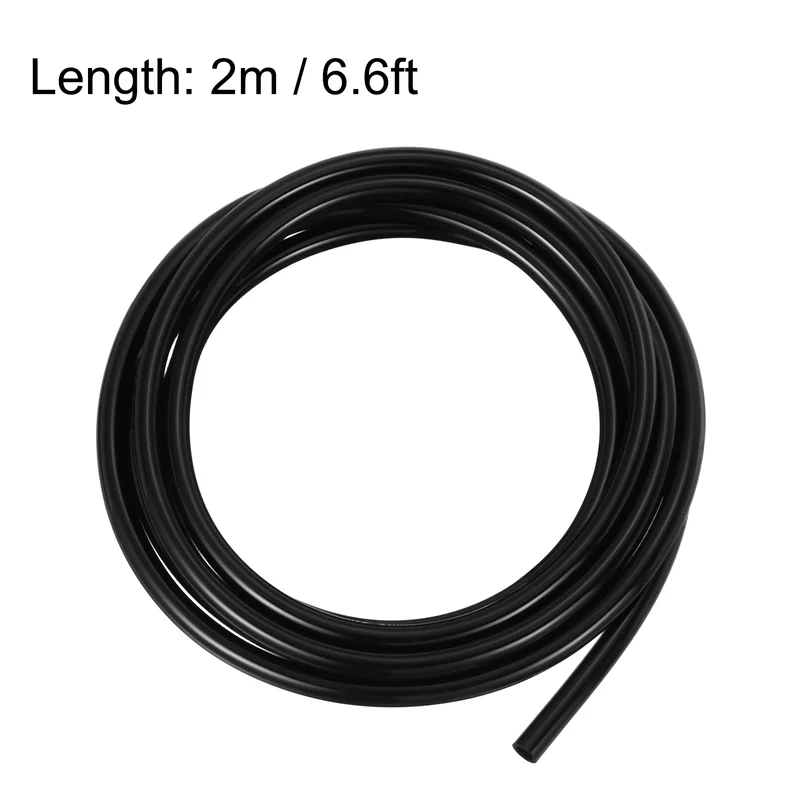 Silicone Tubing, 19mm ID x 25mm OD 6.6ft Silicone Rubber Tube Hose Pipe Black