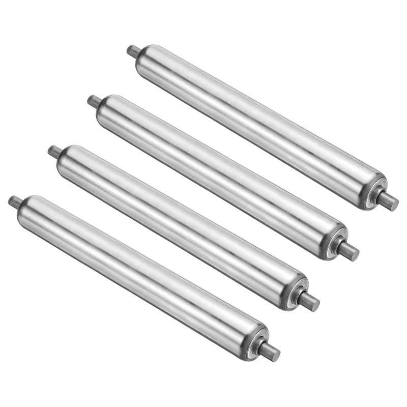 Stainless Steel Conveyor Roller 1" x 26" (38 x 660mm) Gravity Rollers 4 Pcs