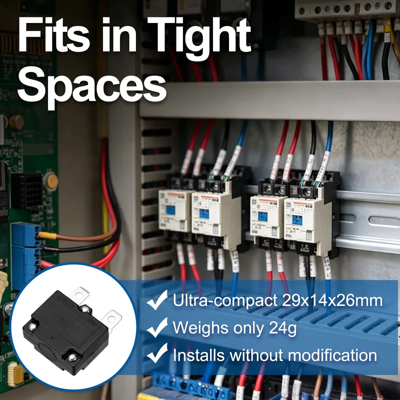 3pcs Thermal Circuit Breakers Automatic Reset 20A 125/250VAC 32VDC