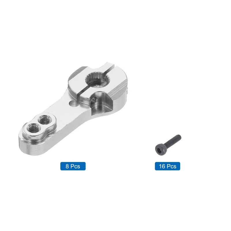 1 Pcs Metal Servo Horn 25T Steering Arm 35mm Length Silver