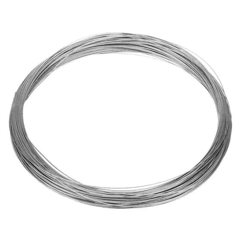 1/32" (0.8mm) 165ft (51m) 304 Stainless Steel Cable Wire Rope 7 x 7 Strands