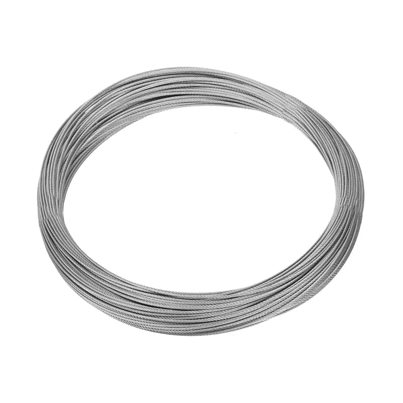 1/16" (1.5mm) 150ft (46m) 304 Stainless Steel Cable Wire Rope 7 x 7 Strands