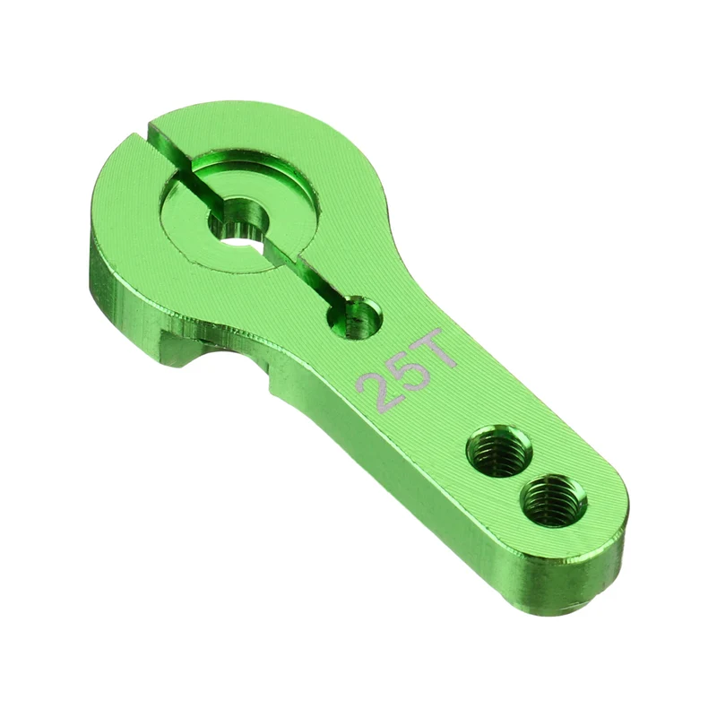 5 Pcs Aluminum Servo Horn 25T Steering Arm 35mm Length Green
