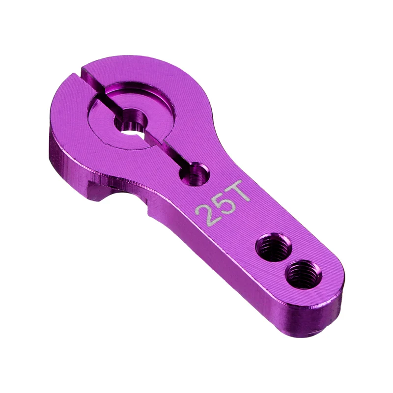 5 Pcs Aluminum Servo Horn 25T Steering Arm 35mm Length Purple