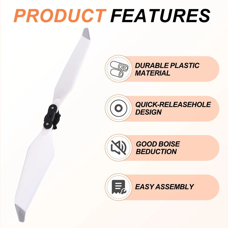 2Pcs 8.5" Low Noise Propellers for Mavic Air 2 Quadcopter White