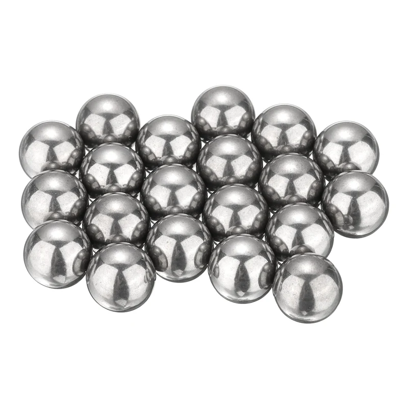 20-Pack Bearing Balls, 15mm 304 Stainless Steel G100 Metal Precision Balls