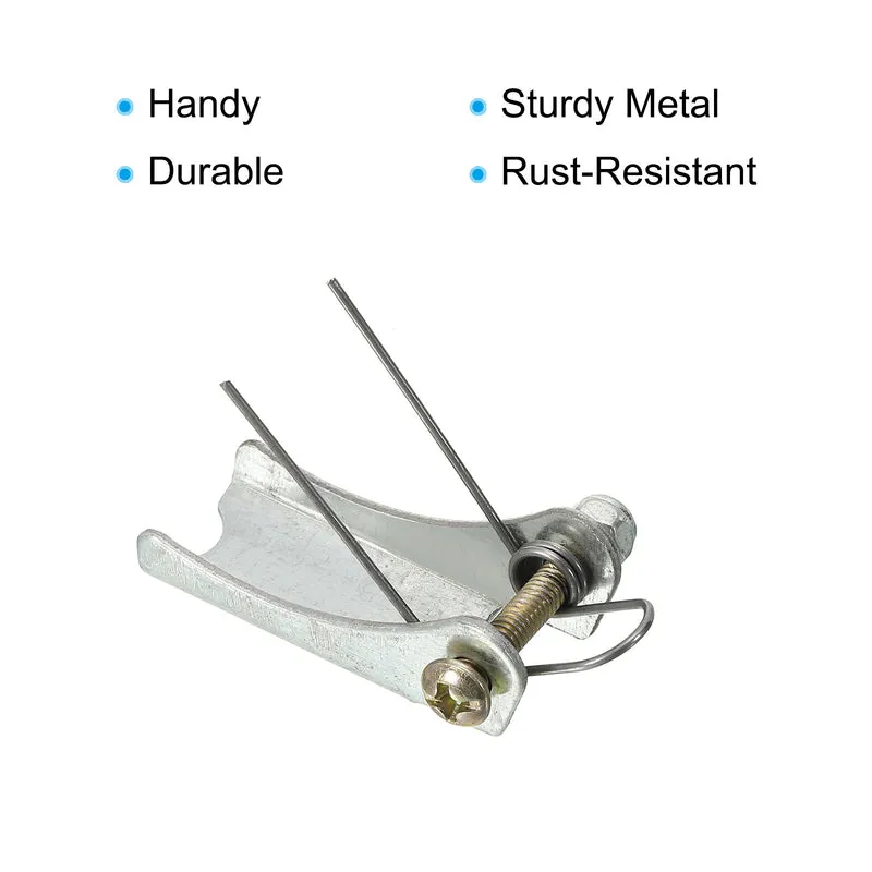 1.6 Inch Replacement Hooks Latch, 3 Pack Metal Towing Receiver Hitch, Silver