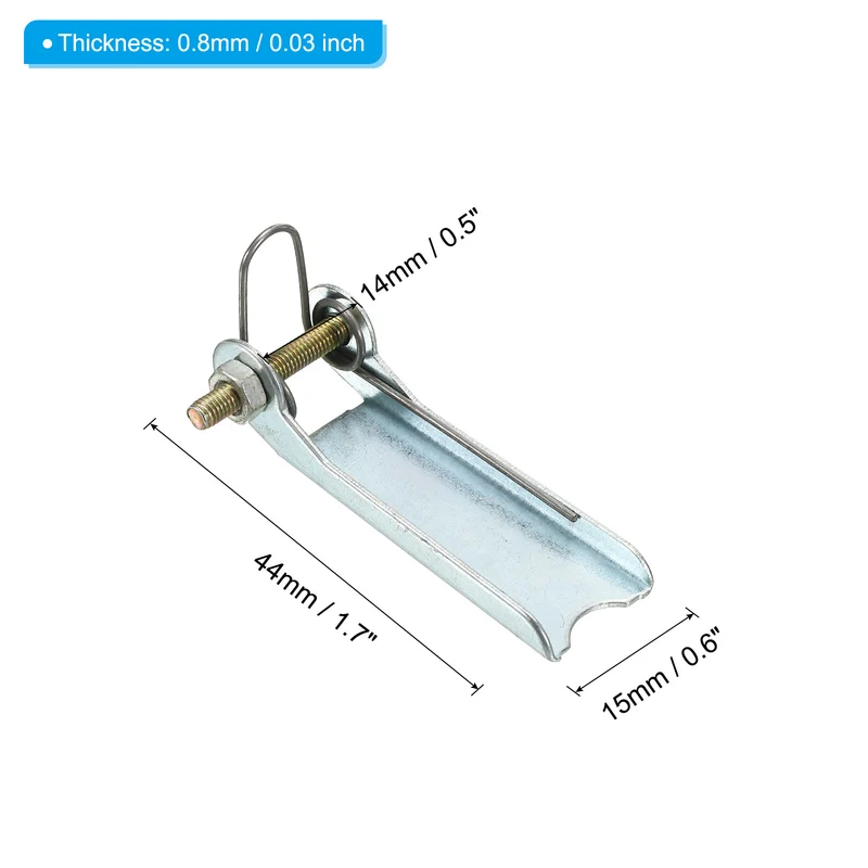 1.7 Inch Replacement Hooks Latch, 3 Pack Metal Towing Receiver Hitch, Silver