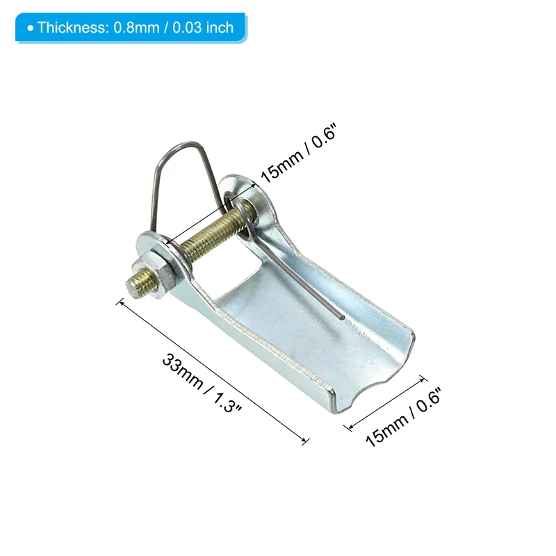 1.3 Inch Replacement Hooks Latch, 3 Pack Metal Towing Receiver Hitch, Silver