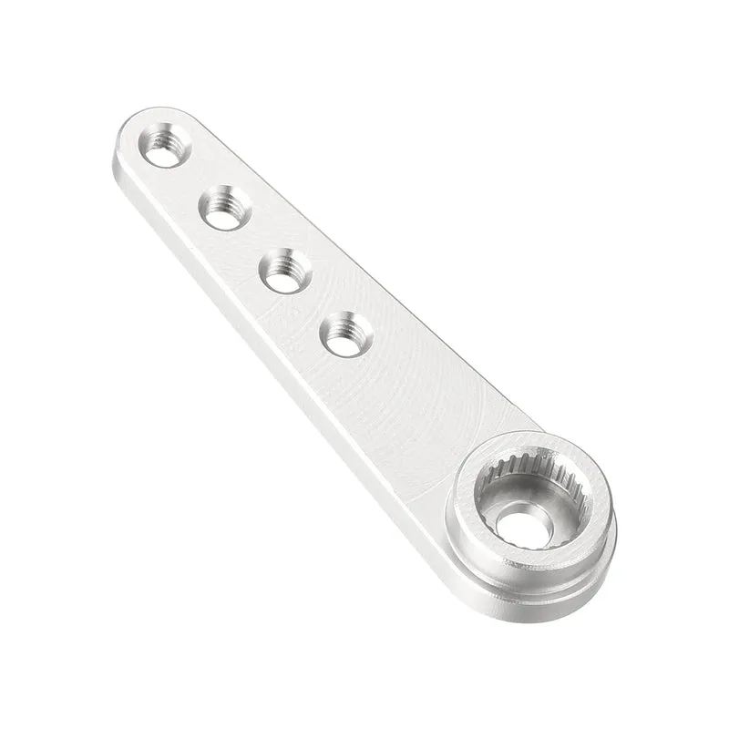 6 Pcs Aluminum Servo Horn Long 25T Steering Arm 37mm Length Silver