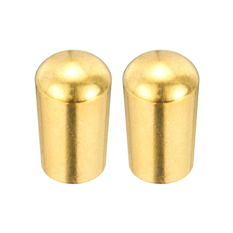 3 Way Guitar Toggle Switch Tip M3.5 Brass Threaded Gold 2Pcs