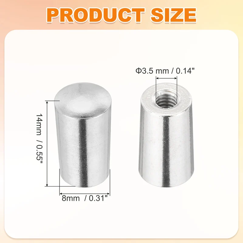 3 Way Guitar Toggle Switch Tip M3.5 Brass Threaded Silver