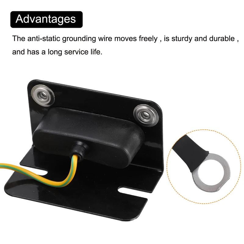 ESD Grounding Socket L-Shaped ESD Cable Ground Socket for Wrist Strap Grounding
