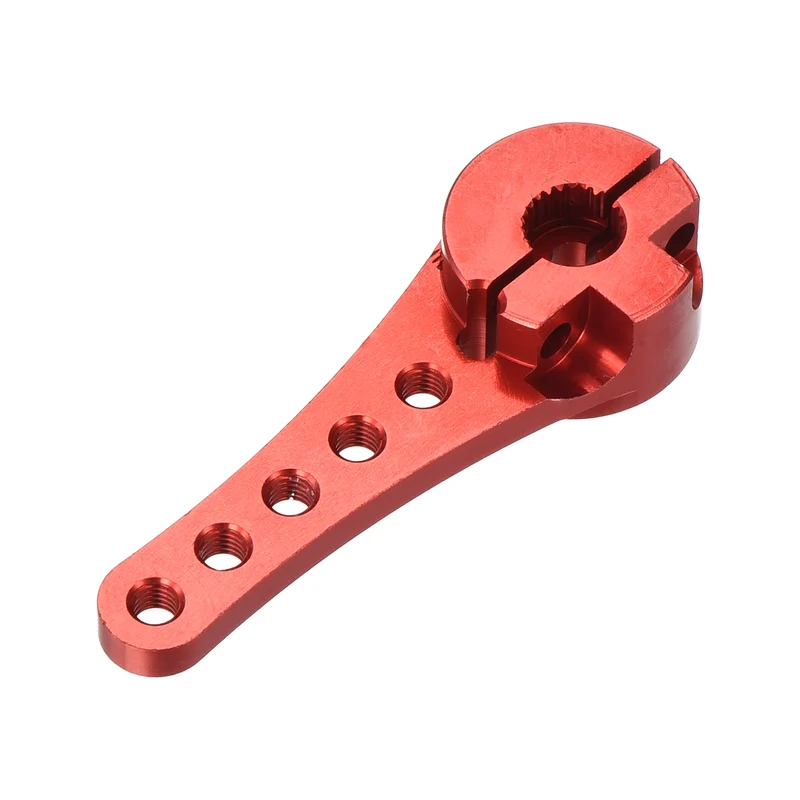 3 Pcs Aluminum Servo Horn Long 25T Steering Arm 46mm Length Red