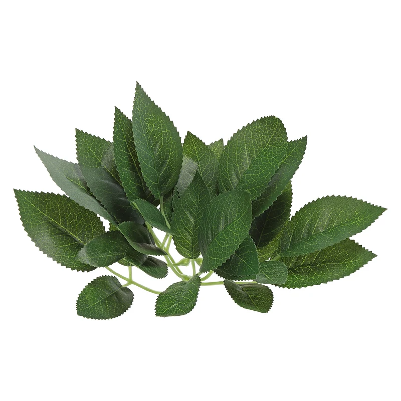 10.2x4.7" Artificial Green Leaves, 60 Pcs Bulk Greenery Leaves Fake Rose Flower Leaves Fake Leaves for Wedding Bouquets Wreaths Decor