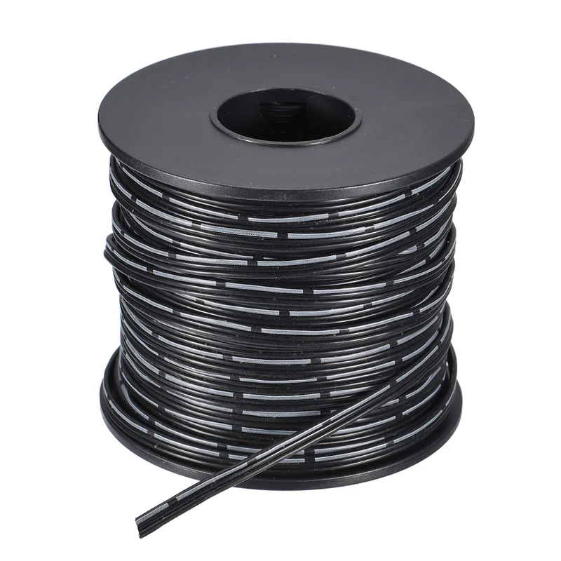 30AWG Ribbon Cable Silicone Wire 3Pin 30 Gauge Ribbon Wire Flat Silicone Cable 30m/100ft Black Stranded Tinned Copper Wire