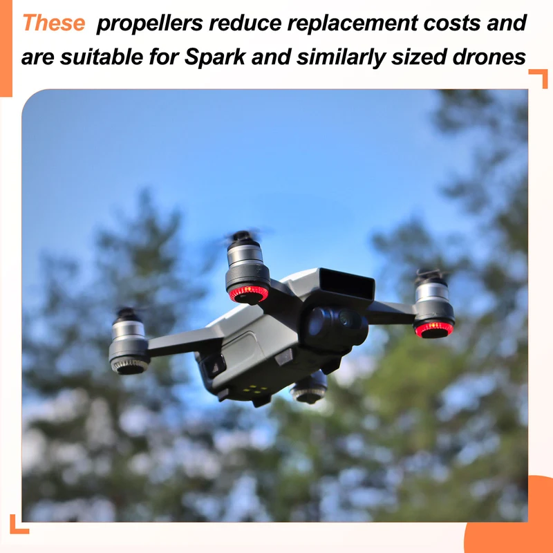 2Pcs 5 Inch Folding Propellers for Spark RC Quadcopter Gray
