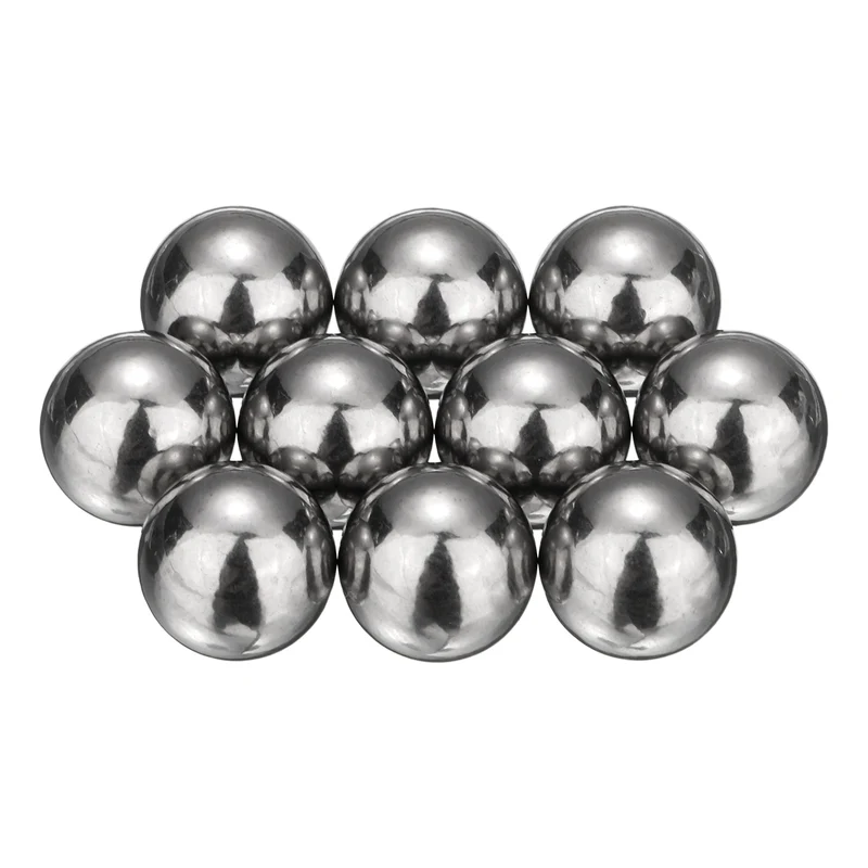 10-Pack Bearing Balls, 11mm 304 Stainless Steel G100 Metal Precision Balls