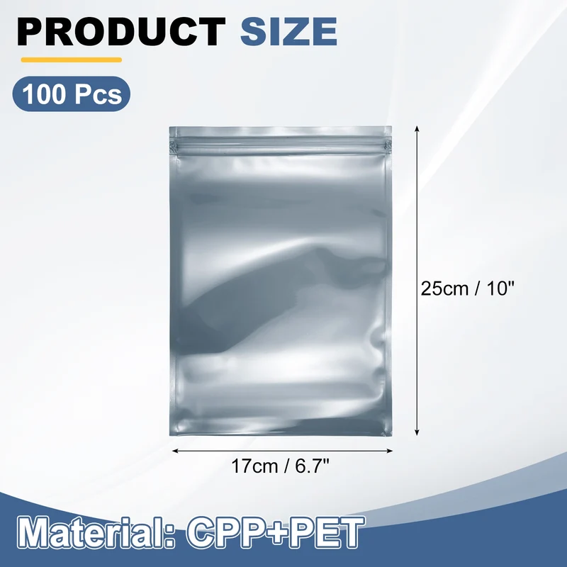 100Pcs Anti Static Bags 6.7 x 10 Inch Resealable ESD Shielding Bag