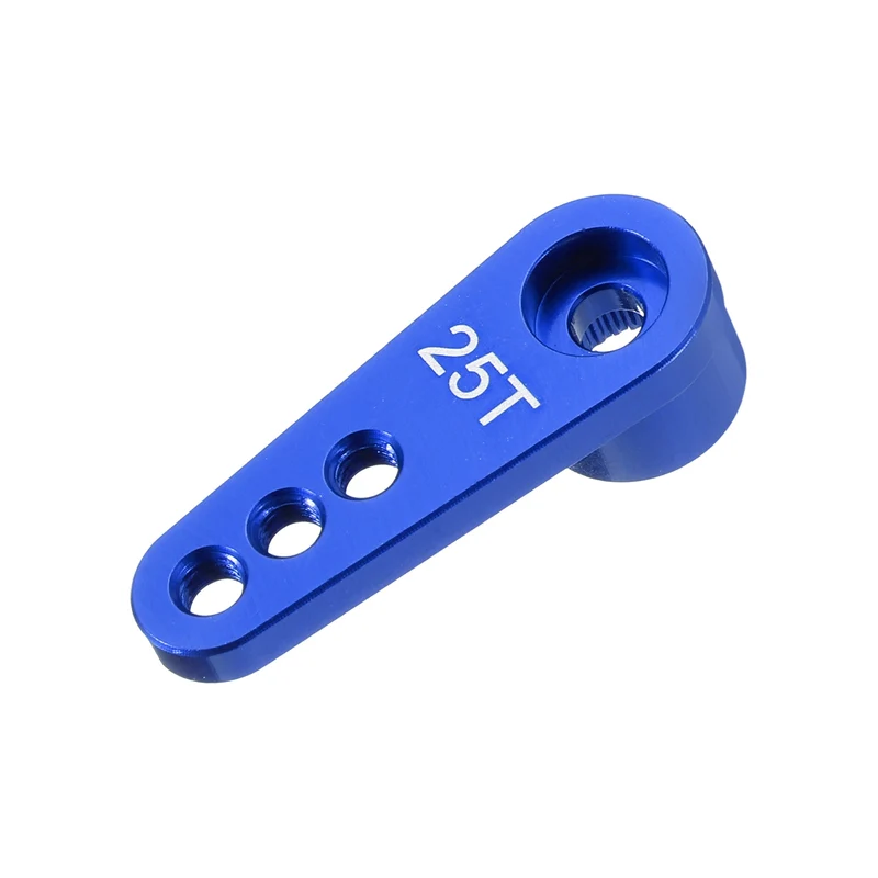 Metal 25T Steering Servo Single Arm Horn Dark Blue for RC Car 1 Pcs