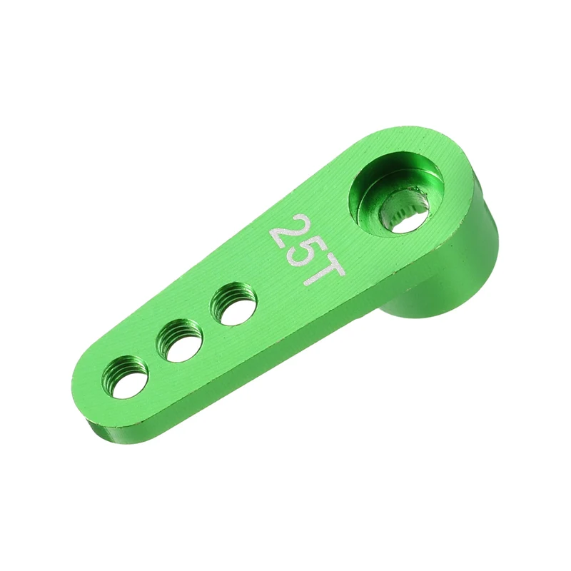 Metal 25T Steering Servo Single Arm Horn Green for RC Car 1 Pcs