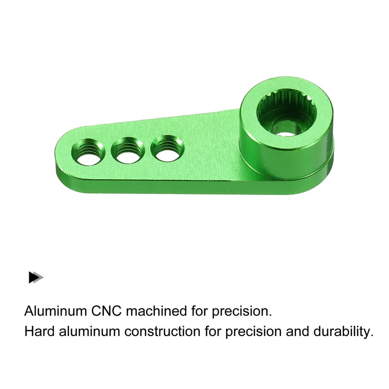 Metal 25T Steering Servo Single Arm Horn Green for RC Car 1 Pcs