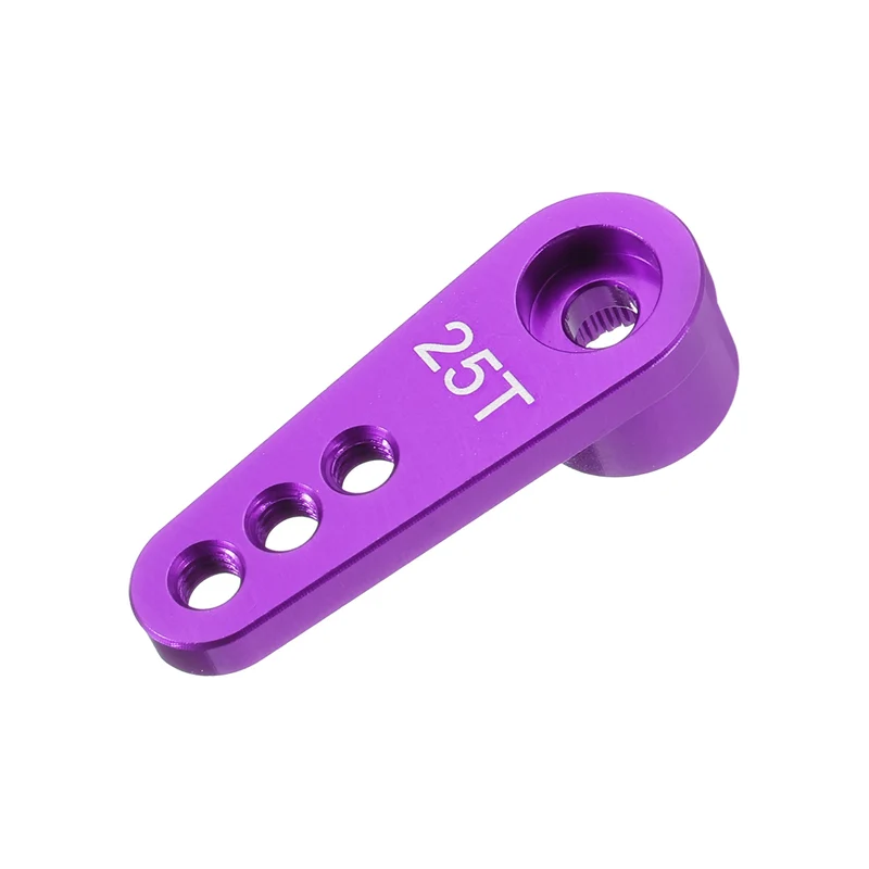 Metal 25T Steering Servo Single Arm Horn Purple for RC Car 1 Pcs