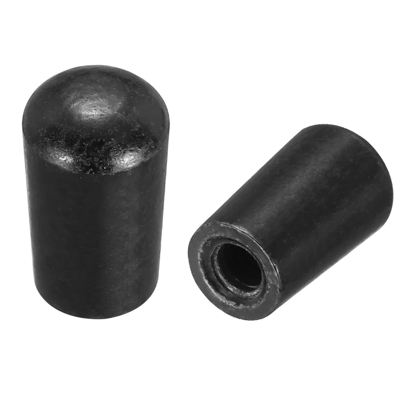 2Pcs 3 Way Guitar Toggle Switch Tip, M4 Brass Threaded for LP, Black