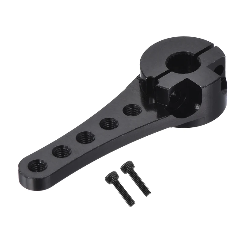 Aluminum Servo Horn Long 25T Steering Arm 46mm Length Black