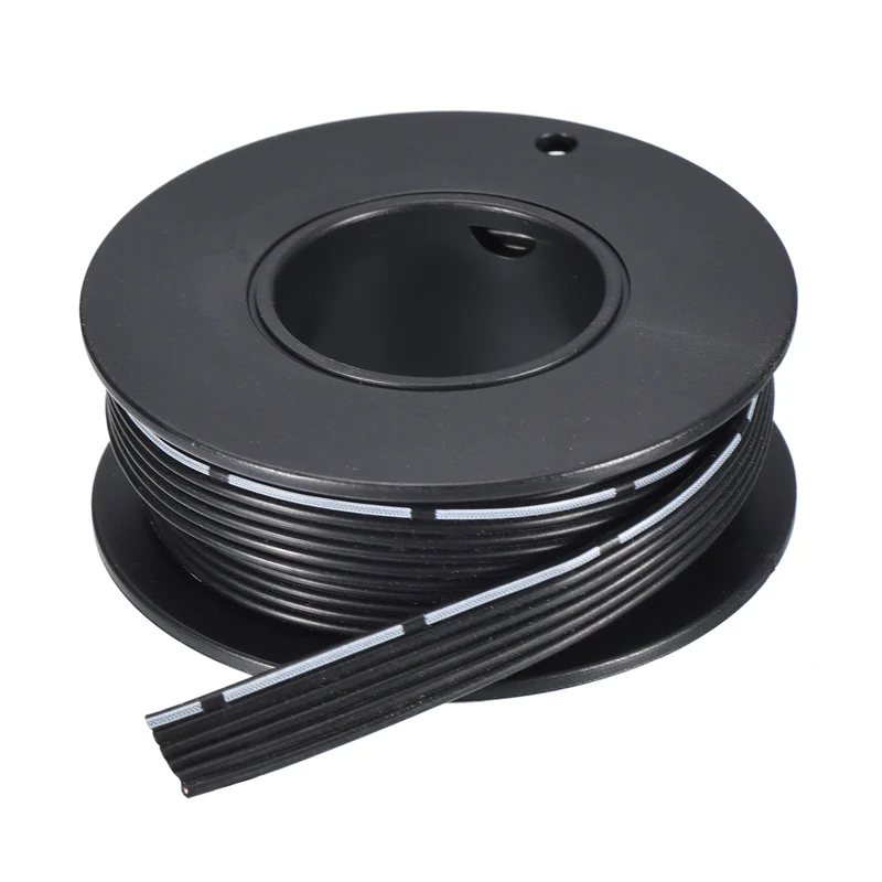 28AWG Ribbon Cable Silicone Wire 6Pin 28 Gauge Ribbon Wire Flat Silicone Cable 1.5m/5ft Black Stranded Tinned Copper Wire