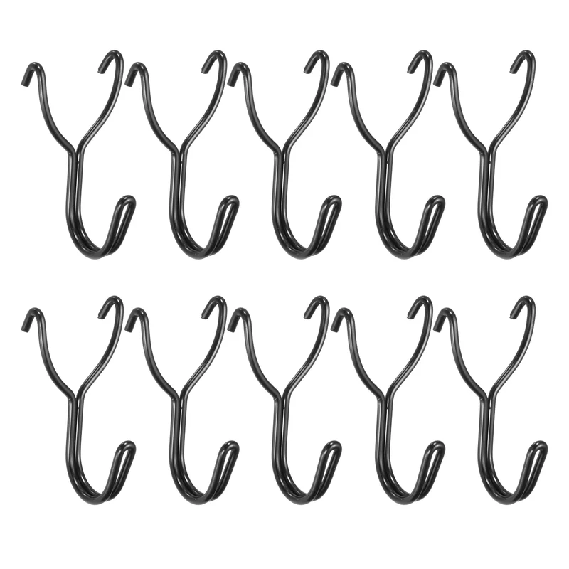 10Pcs Stainless Steel Pegboard Hooks 17mm/0.67" Hole Spacing J-Hook