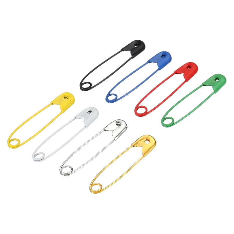 Safety Pins 0.98 Inch Metal Small Sewing Pins Multicolored 100Pcs