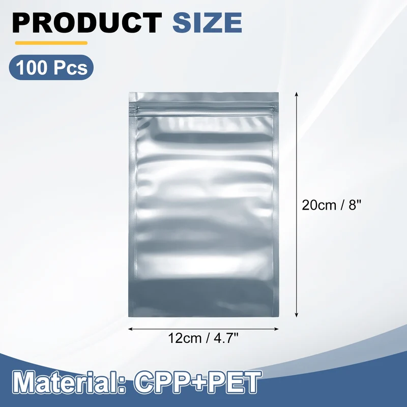 100Pcs Anti Static Bags 4.7 x 8 Inch Resealable ESD Shielding Bag