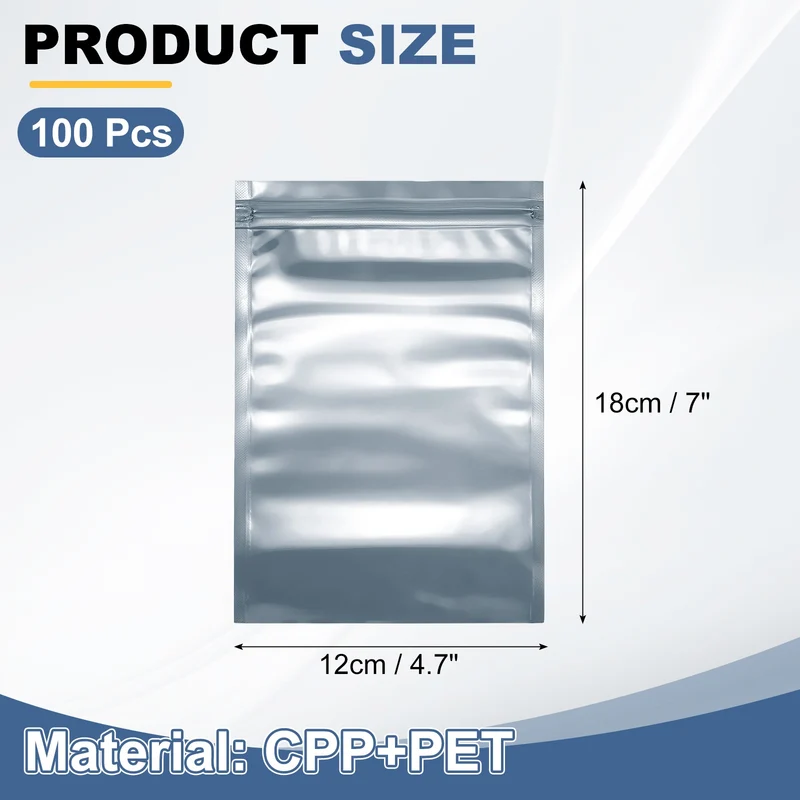100Pcs Anti Static Bags 4.7 x 7 Inch Resealable ESD Shielding Bag