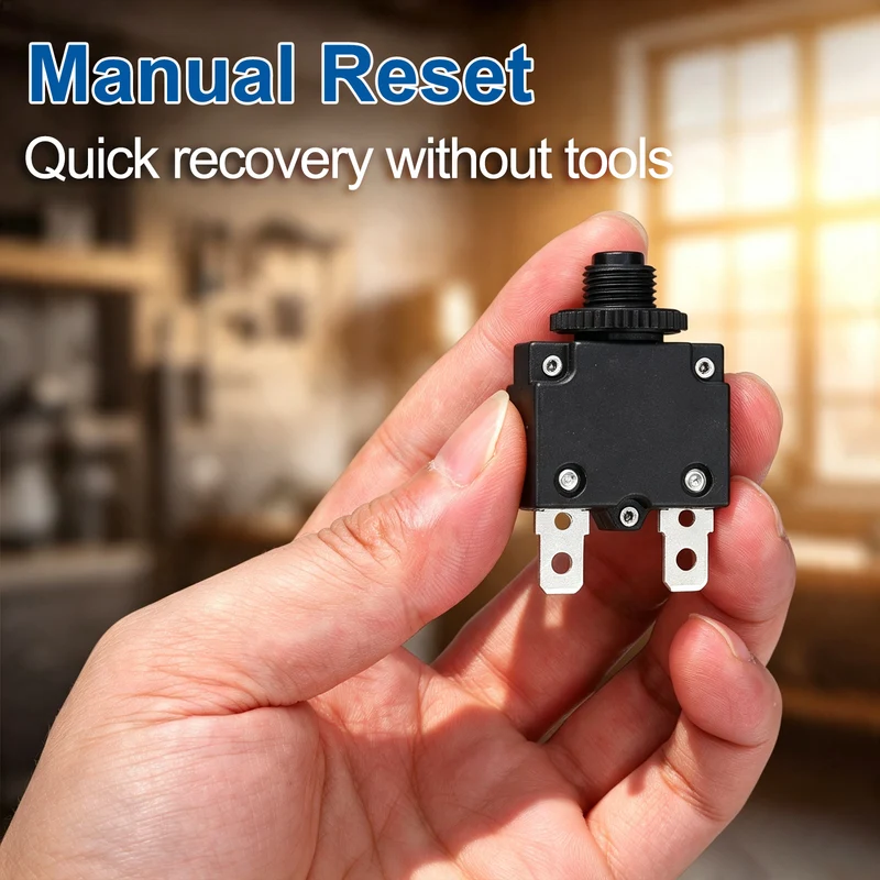 3pcs Thermal Circuit Breakers Reset Push Button 9A 125/250VAC 32VDC