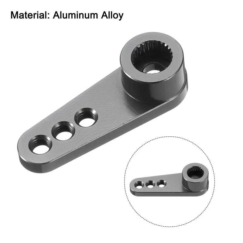 Metal 25T Steering Servo Single Arm Horn Titanium for RC Car 1 Pcs
