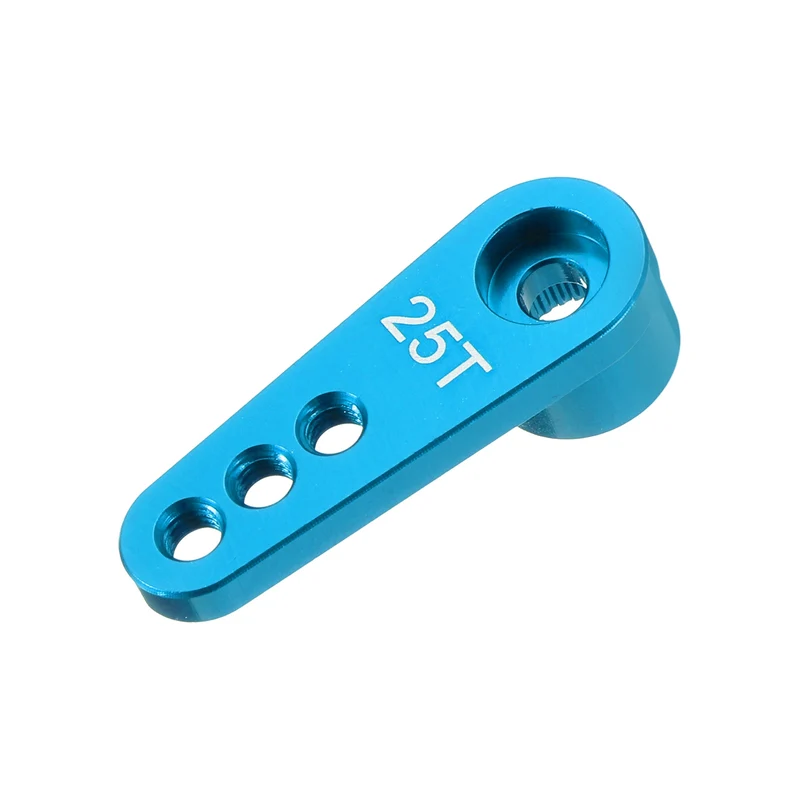 Metal 25T Steering Servo Single Arm Horn Blue for RC Car 1 Pcs