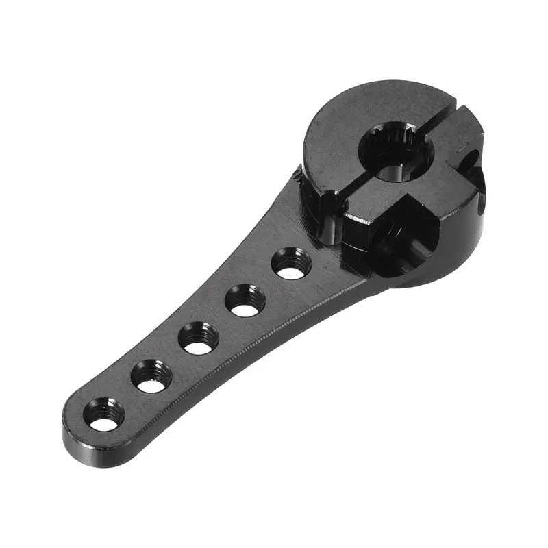 4 Pcs Aluminum Servo Horn Long 25T Steering Arm 46mm Length Black