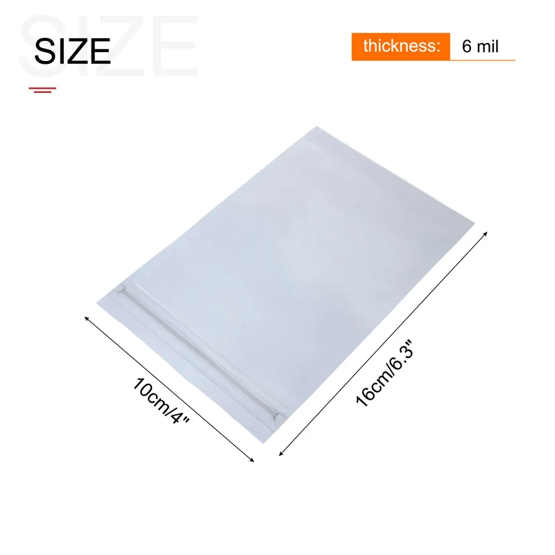 Anti Static Bag Shielding Bag 50pcs 4x6.3inch(10x16cm) Resealable with Labels