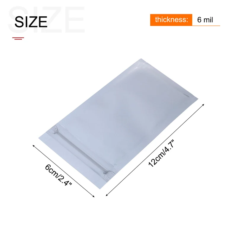 Anti Static Bag Shielding Bag 50pcs 2.4x4.7inch(6x12cm) Resealable with Labels