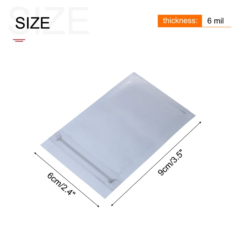 Anti Static Bag Shielding Bag 50pcs 2.4x3.5inch(6x9cm) Resealable with Labels