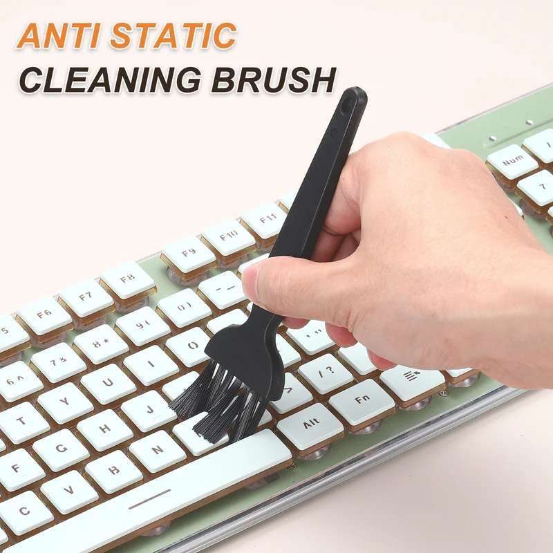 3PCS Anti Static Brush, 147mm Dual Head Cleaning Brush for Small Spaces Orange