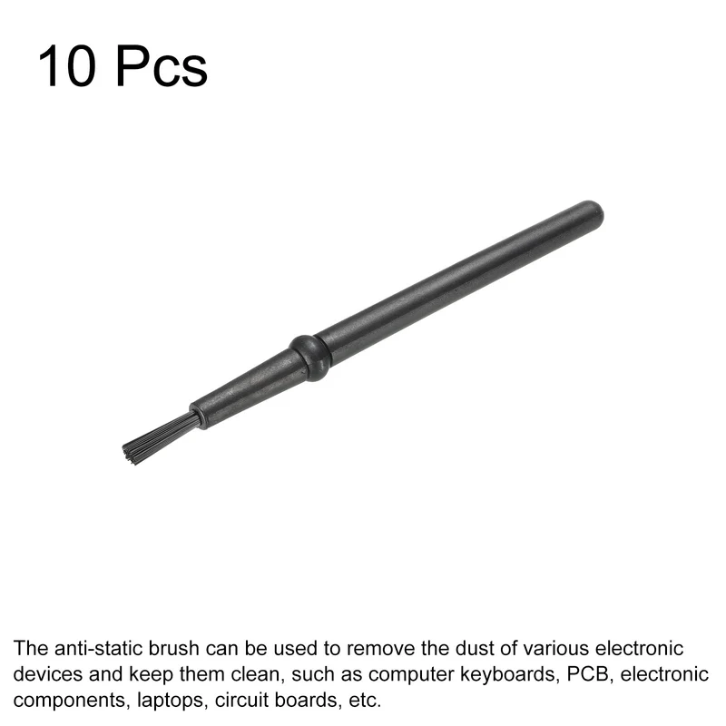 Anti Static ESD Brush Cleaning Keyboard Brush Nylon 10pcs for Computer Keyboard PCB Motherboards Laptop 0.5x140mm